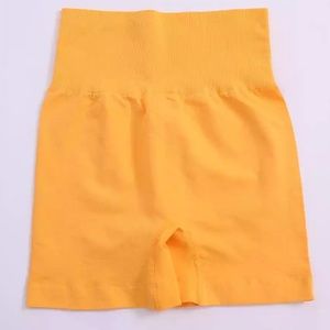 Yellow gym leggings shorts